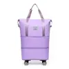 Bolsa de viagem transfronteiriça com roda universal bolsa de viagem grande capacidade bolsa de viagem expansível bolsa de viagem de ombro único feminino atacado