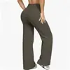 Pantalones Casuales para Mujer de Comercio Exterior Europeo y Americano Transfronterizos, Pantalones Rectos Adelgazantes, Ropa Deportiva para Yoga y Fitness, Pantalones de Yoga Deportivos de Pierna Ancha