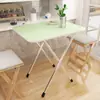 Mesa Plegable, Mesa Cuadrada, Simple y Portátil, Mesa para Puesto Exterior, Mesa de Comedor, Mesa de Comedor Simple, Mesa de Comedor Rectangular para el Hogar, Tamaño Pequeño
