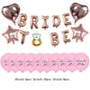 Conjunto de globos de propuesta transfronteriza en oro rosa para la futura novia, conjunto de globos con letras para decoración de bodas para la futura novia