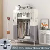 Guarda-Roupa Simples para Quarto de Casa, Resistente e Durável, para Quartos de Aluguel, Guarda-Roupa de Tecido com Estrutura Totalmente de Aço, Guarda-Roupa de Montagem para Armazenamento de Dormitório