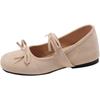 2025 Nuevos zapatos de tacón bajo con falda y suela suave para primavera y otoño, bailarinas francesas de noche, zapatos Mary Jane para mujer