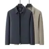 Jaquetas Masculinas Novas de Primavera e Outono para Homens de Meia-Idade Negócios Casuais Tops com Lapela Jaquetas Jaquetas Masculinas de Meia-Idade Homens