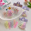 Presilha BB Fosca Degradê Doce Cremosa Coração de Menina Grampo de Cabelo Versátil Estrela de Cinco Pontas Cabelo Solto Lateral Acessório de Cabeça Feminino