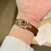 Pulseira Adequada para Xiaomi Band 11 NFC Pulseira Couro de Maçã Fivela C Unissex Luxo Leve Pulseira de Pulso Huawei
