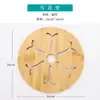 Tapete de Isolamento Térmico Tapete de Mesa Tapete para Assadeira de Cozinha Tapete para Tigela Doméstica Tapete de Bambu e Madeira Resistente a Altas Temperaturas Tapete para Panela Anti-Escaldante para Utensílios de Mesa
