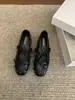 Primeiro Encontro Sazonal Aumento de Altura Sapato Mary Jane com Rebite Sapatos Femininos Outono 2026 Rosa Estilo Ballet Macio