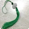 Pingente de Franja de Lótus Ventilador de Roupa Lótus de Jade Branco Imitação Franja de Lótus Estilo Chinês Lanterna Decoração Suspensa Colorida