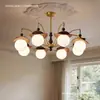 Luminária de sala de estar vintage estilo francês, lustre de caqui, novo modelo 2026, luminária de teto de designer retrô para hall, iluminação de alta qualidade ultra brilhante