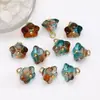 Pendente de Flor de Estrela Gradiente Claro em Forma de Botão de Flor Corrente de Cintura Ornamento Estilo Antigo Roupas Acessórios DIY Feitos à Mão