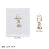 Clip para Papel de Aleación de Zinc Carta Nuevo Transfronterizo Mini Colgante Pin Exquisito Clip Metálico para Marcar Páginas Regalo de Vacaciones