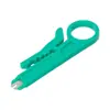 Fangbei Mini Herramienta de Ferretería Portátil Cuchillo Pelacables Hoja Curva Cuchillo Pelacables de Red Aislado Cuchillo Amarillo Pequeño Simple