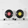 Gramófono Retro Vertical Simple Disco de Vinilo Lujo Ligero Adorno Creativo Modelo Escritorio Sala de Estudio Modelo Sala Venta