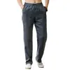 Pantalones de Lino para Hombre Estilo Retro Chino Pantalones Rectos Holgados Finos de Verano para Hombre Algodón y Lino Pantalones Casuales de Moda