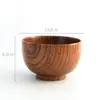 Tigela de Madeira de Jujuba para Carne de Boi Tigela para Sopa de Grau Alimentício Tigela para Macarrão Tigela para Arroz Tigela para Macarrão Instantâneo Tigela para Iogurte Conjunto de Louça Japonesa Doméstica