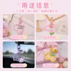 Llavero colgante de muñeca de fruta de dibujos animados estrella, accesorio de llavero de cuentas 3D lindo para DIY, regalo pequeño