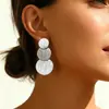 Pendientes de Aro Dorado Geométricos Europeos y Americanos de Estilo Transfronterizo, Trenzados Múltiples, Diseño de Nicho, Pendientes Versátiles de Moda