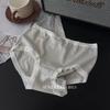 Falda Xiaolan W012 Agradable a la Piel Suave Cera Lijado Ropa Interior para Mujer Cintura Media Cachemir Alta Elasticidad Moldeador de Cadera Pantalones Cortos de Triángulo para Niña