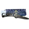 Peine Plegable para Barba de Acero Inoxidable Peine Portátil para Barba Forma de Barba Peine de Doble Cara Cuchillo Pequeño Cepillo para Barba