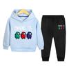 Conjunto de suéter con capucha para niño, primavera y otoño de 2022, recién llegado, elegante conjunto de dos piezas para niña pequeña, ropa informal de otoño para niños medianos y pequeños.