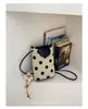 Moda de verano transfronteriza para mujer, bolso pequeño 2026, nuevo bolso tipo cubo de lunares, bolso sencillo para hombro cruzado, bolso para teléfono