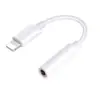 Adecuado para el adaptador de audio Lightning de Apple a 3,5 mm para escuchar canciones, llamar en vivo, adaptador dos en uno