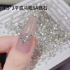 Joyería para Uñas Ojo de Caballo Corte de Gema Diamante Circonita Plana Mini Espiga de Trigo Blanca Seiko 5A Alta Calidad Súper Brillante
