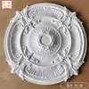 Placa de lâmpada PU francesa simples redonda teto teto formato lâmpada piscina lustre base suporte de lâmpada disco imitação gesso placa flor
