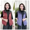 Chaleco con Capucha Reversible para Mujer, Estilo Otoño 2025, Chaleco Corto Versátil sin Mangas, para Mamás
