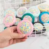 Peine Plegable de Aire para Dulces Portátil con Tapa abatible Peine Masajeador con Espejo de Maquillaje Portátil Mini Peine de Bolsa de Aire de Aspecto Elegante