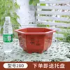 Maceta Hexagonal Maceta de Plástico Engrosada Roja y Blanca Extra Grande Maceta para Bonsái Bandeja para Flores y Verduras Venta al por Mayor