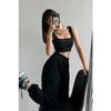 Ice Silk Square Collar Vest Mulheres de Verão Outer Wear com Chest Pad Sling integrado bonito para trás esportes roupas íntimas femininas Inner Tube Top