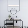 Espejo de tocador LED impermeable, antivaho y sin perforaciones con sensor de movimiento, diseñado para gabinetes de espejo de baño