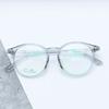 Armazones para Lentes Estilo Influencer Modernos Tr90 Venta al por Mayor Armazones Redondos Grandes con Tachuelas Lentes Transparentes Sin Graduación para Miopía Estilo Chino