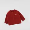 Suéter de Punto para Bebé Niña Otoño e Invierno, Suéter de Punto Trenzado Estilo Coreano para Niños Pequeños y Preescolares, Elegante Chaqueta Cardigan para Bebés