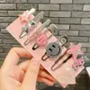 Pinzas para el Cabello de Niña, Set de 14 Piezas Que No Dañan el Cabello, Pinzas de Dibujos Animados para Flequillo de Niñas, Pinzas para el Cabello Suelto de Niñas, Diseño Coreano de Alta Gama