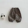 Dianxi Verano Nuevo Estilo Conjunto de Camisa Coreana de Dibujos Animados para Bebés Niños, Chaleco Estampado y Pantalones a Cuadros Conjunto de Tres Piezas