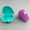 Caja para Dentaduras, Ajustador de Dientes, Caja de Almacenamiento para Retenedores, Caja Triangular Pequeña para Dientes, Caja Plástica Plana al por Mayor
