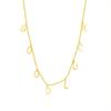 Collar de cadena cruzada geométrica fría estilo ins europeo y americano, nuevo popular para mujeres coreanas, con letra inglesa, joyería P642