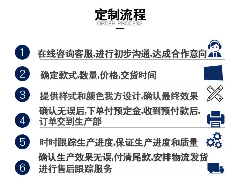 定制流程 蓝色