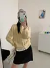 Novo Casaco Suéter com Laço de Lantejou Outono/Inverno 2026, Cardigan de Tricô Suave Estilo Coreano Soltinho Doce para Mulheres, Tendência