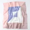 Impresión a juego de colores Moda Versátil Seda Bufanda Cuadrada Pequeña Primavera Verano Bufanda Cuadrada Pequeña Delgada Otoño Invierno Bufanda Cálida
