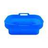 Forma de Silicone Popular para Air Fryer Transfronteiriça Redonda Dobrável Forma de Silicone para Assar Doméstica para Air Fryer
