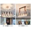 Lustre de Cristal de Luxo Leve Pós-moderno Simples Atmosférico Lâmpada de Sala de Estar Lustre de Restaurante Criativo Personalizado Lâmpadas de Quarto