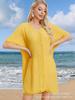 Verão 2025 Novo Europeu e Americano Cobertura de Proteção Solar para Praia Beira-Mar Sexy Fino Biquíni Roupa de Banho Atacado de Roupas Femininas