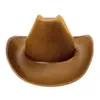 Sombrero Vaquero Blanco en Blanco Publicidad Promoción Impresión Logo Fieltro Vaquero Vacaciones Carnaval Fiesta Occidental Sombrero Adulto