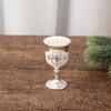 Copa de Vino Pequeña de Moda, Copa de Vino Blanco Metálica Europea Creativa para el Hogar, Juego de Vino Retro Exquisito, Vaso para Beber