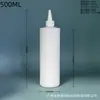 Botellas Planas Blancas de Hombro Caído con Boca Puntiaguda para Dispensar Loción Cosmética, Listas para Enviar por el Fabricante