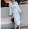 Traje Otoño Nueva Moda temperamento socialité estilo Chanel tweed industria pesada abrigo pequeño falda conjunto de dos piezas para mujer