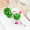 Duofu Flor Artificial Lótus Atacado Sala de Estar Lago Pequeno Lótus Estilo Casamento Flor Artificial Planta Vida Pastoral